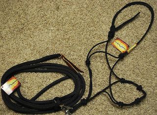 New Clinton Anderson Black Halter and Lead Rope ~Free Expedited 