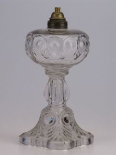Antique Glass Oil Kerosene Lamp Base OLD & Beautiful