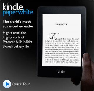  Kindle Paperwhite 2GB, Wi Fi, 6in   Black (Latest Model)