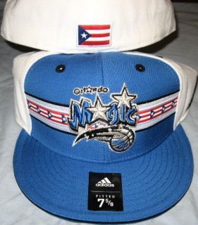   MAGIC PUERTO RICO FLAG FLAT BRIM FITTED TEAM COLORS NBA CAP BY ADIDAS
