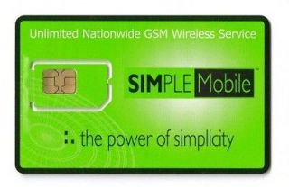 NEW SIMPLE MOBILE ACTIVATION AND FIRST MONTH ON A $40 PLAN FREE FAST 