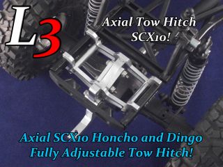   TOW HITCH  FITS AXIAL SCX10 HONCHO AND DINGO SCALE RC CRAWLER TRUCKS