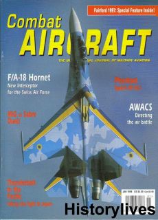 Combat Aircraft Magazine Jan 98 Hornet Swiss AWACS Spain Phantom MiG 