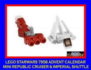 Lego Starwars Advent Calendar 7958 Republic Cruiser & Imperial Shuttle 