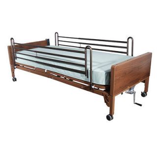   Medical Multi Height Adjustable Hospital Bed W/ Full Length Side Rails