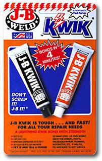 JB J B Weld Kwik Weld 8276 Tubes Adhesive Compound Made In USA 1oz.