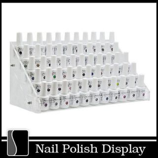 Clear Acrylic Nail Polish Large Display Stand Rack Organizer Table 