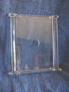Clear Acrylic Picture Frame Holds 5x7 Photo Column Design Stand Up 