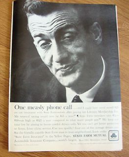 1959 State Farm Insurance Ad One Measly Phone Call