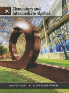   Algebra by R. David Gustafson and Alan S. Tussy 2012, Hardcover