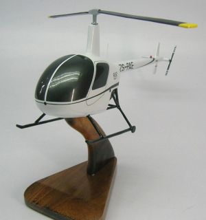 Robinson R 22 Beta Helicopter Wood Model Replica XLarge Planeshowcase