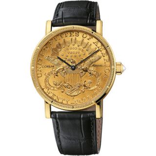 CORUM HERITAGE DOUBLE EAGLE COIN 24KT GOLD MENS WATCH 293.645.56/0001 