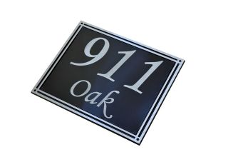 Custom Made Any Address Plaque Lawn Marker House Sign Number Cast 