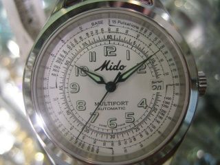 MIDO MULTIFORT MENS WATCH AUTOMATIC 25 JEWELS PULSATION SAPPHIRE ALL 