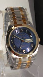 Mathey Tissot Watch Mens Day Date Two Tone Exp. Strap