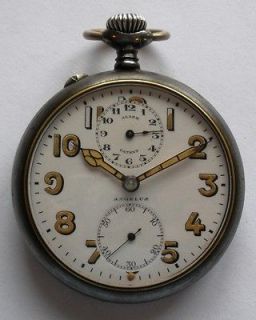 Antique Swiss Angelus 15 Jewel Alarm Pocket Watch RARE