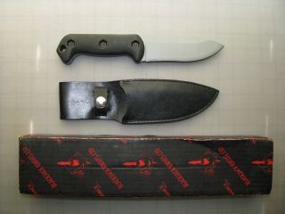 Original Blackjack Becker Companion Knife with leather sheath BK&T
