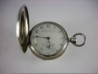 Waltham Appleton Tracy Pre Civil war key wind pocket watch, coin case 