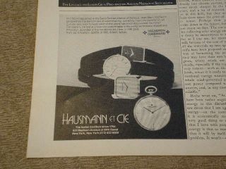 1979 Vacheron Constantin Hausmann et Cie Watches Watch Small Magazine 