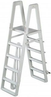   Frame Ladder with Slide Lock System for Aboveground Swimming Pools