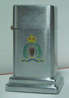 Royal Canadian Mounted Police Zippo 4th Model Barcroft Table Lighter