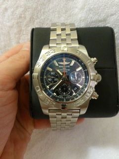 Breitling Chronomat B01 Flying Fish Black Dial Automatic Watch with 