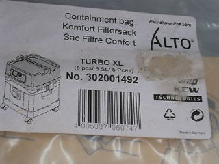   302001492 NILFISK ALTO TURBO XL SHOP VAC VACUUM CLEANER FILTER SAC