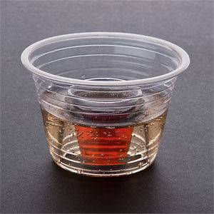   CLEAR DISPOSABLE JAGER BOMB SHOTZ SHOOTER CUPS GLASS 2 PART SHOT CUP