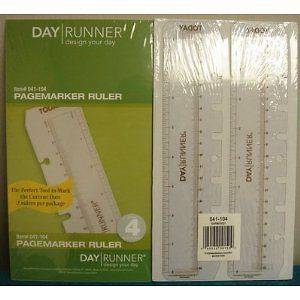 041 104 Day Runner Pagemager Ruler 2 Pieces 2 X 8 3/