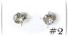 clear plastic stud earrings in Jewelry & Watches