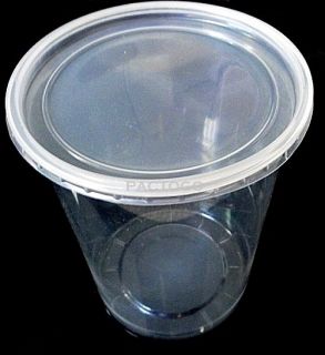   Ounce Round Deli Container and Lids   25 Sets Clear Plastic Food Cups