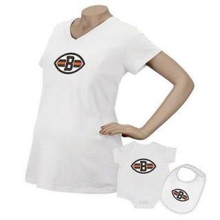 Cleveland Browns Reebok Primary Logo Maternity Top & Infant 3 Piece 