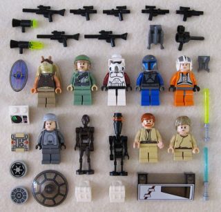  STAR WARS MINIFIG LOT figures people jedi minifigures guys toy clone