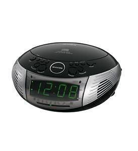   332 BK Top loading AM/FM Stereo CD Player Dual Alarm Clock Black NEW