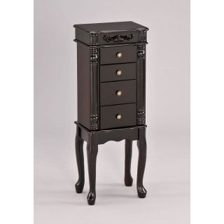 Powell Furniture Burnished Oak Jewelry Armoire Storage Chest Cabinet 