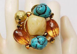 Cluster Chunky Creative Unique Turquoise Like Rock Stone Pebble 