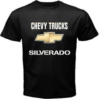 New Tee CHEVY TRUCKS SILVERADO Black T Shirt Mens Womens Size S 3XL