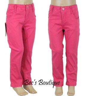   Pink Denim Skinny Jeans Childrens Clothing Trousers Kids 4 14yrs