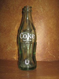 Old Green Glass Coke Coca Cola Bottle L I 62 07 6 1/2 oz. 6.5 oz 