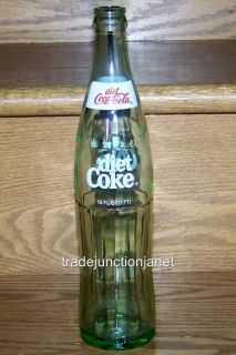 1984 USA DIET COKE COCA COLA 16 OZ (1 PT) GLASS SODA BOTTLE