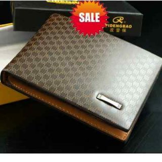 Fashionnable Mens Leather Wallet Pockets Card Clutch Cente Bifold 