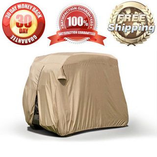 NEW GOLF CART BEIGE STORAGE COVER FITS MOST 2 SEATER EZ GO CLUB CART 