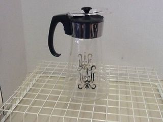 Vintage Pyrex Coffee Pot Carafe Retro Mid Century 50s Glass 6 Cup 