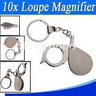   Metal Jewellery Loupe Magnifier Magnifying Eye Glass Lens Keychain
