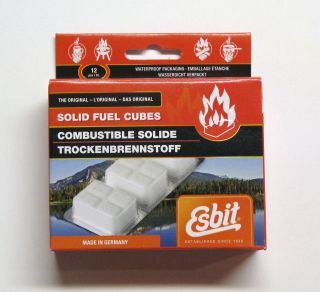   Fuel Cubes 12 Piece Large 14 g Tablets Pocket Stove Camping Gear NEW