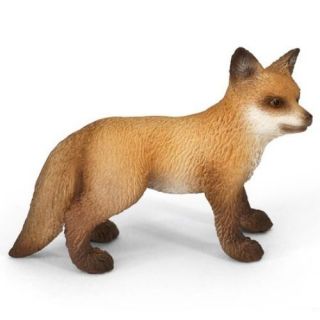 SCHLEICH Animal Figurine Baby Wild Life Europe 14649 RED FOX KIT