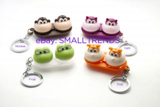   Animal Contact Lens Case Key Chains colored contacts lens case FREE