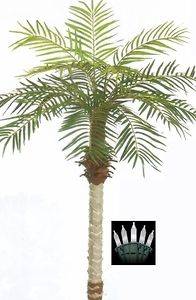 ARTIFICIAL 5 PHOENIX PALM TREE PLANT BUSH POOL PATIO WITH CHRISTMAS 