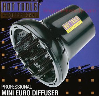 Hot Tools Professional Mini Euro Hair Dryer Diffuser Blow Dryer 1128 