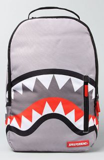 NEW 2012 SPRAYGROUND THE SHARK TEETH GREY RED LARGE BACKPACK BOOK 